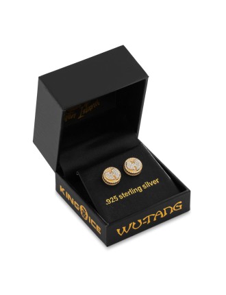 Brand New Wu-Tang x King Ice - 10mm Wu-Tang Logo Earrings On Hand Now